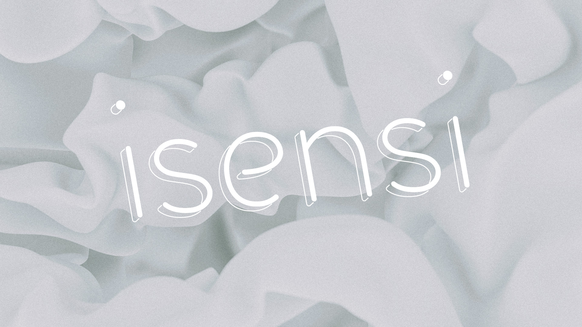 Eine dreidimensionale Strichzeichnung des Logos für den Fashion Store Isensi