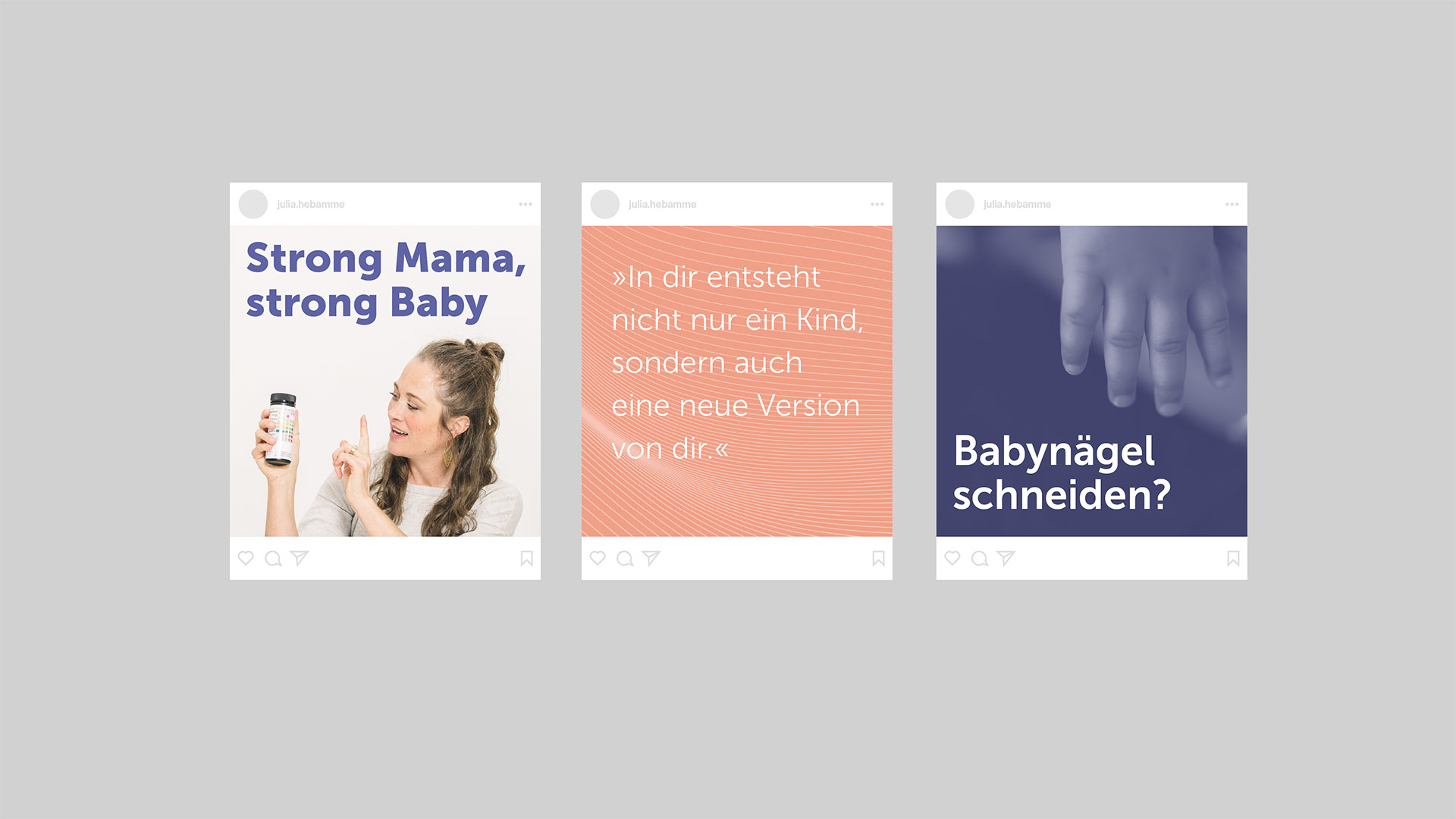 Julia Haldenwangs Auftritt in Social Media